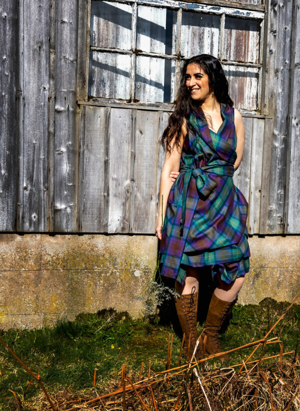 Tartan Wrap Dress